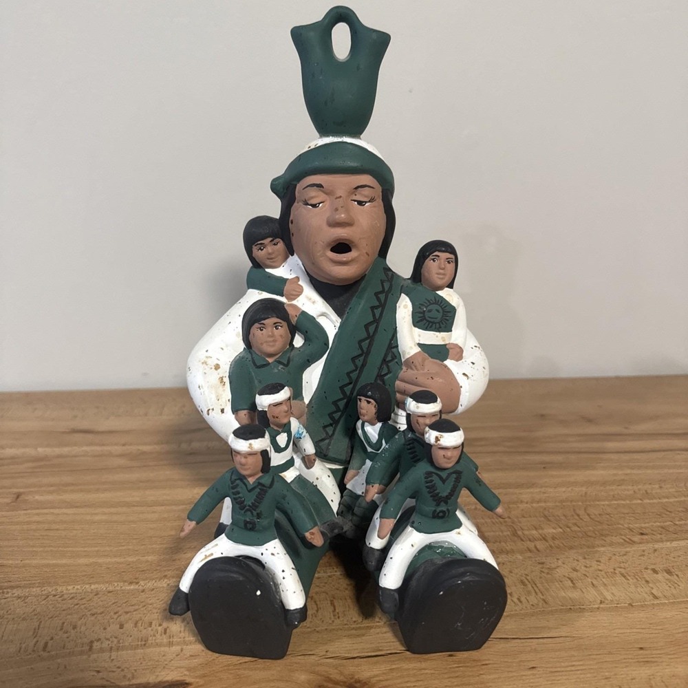 Sitting Storyteller Sittre Ceramic Prod Inc 1992 Statue Figure Pottery Folk